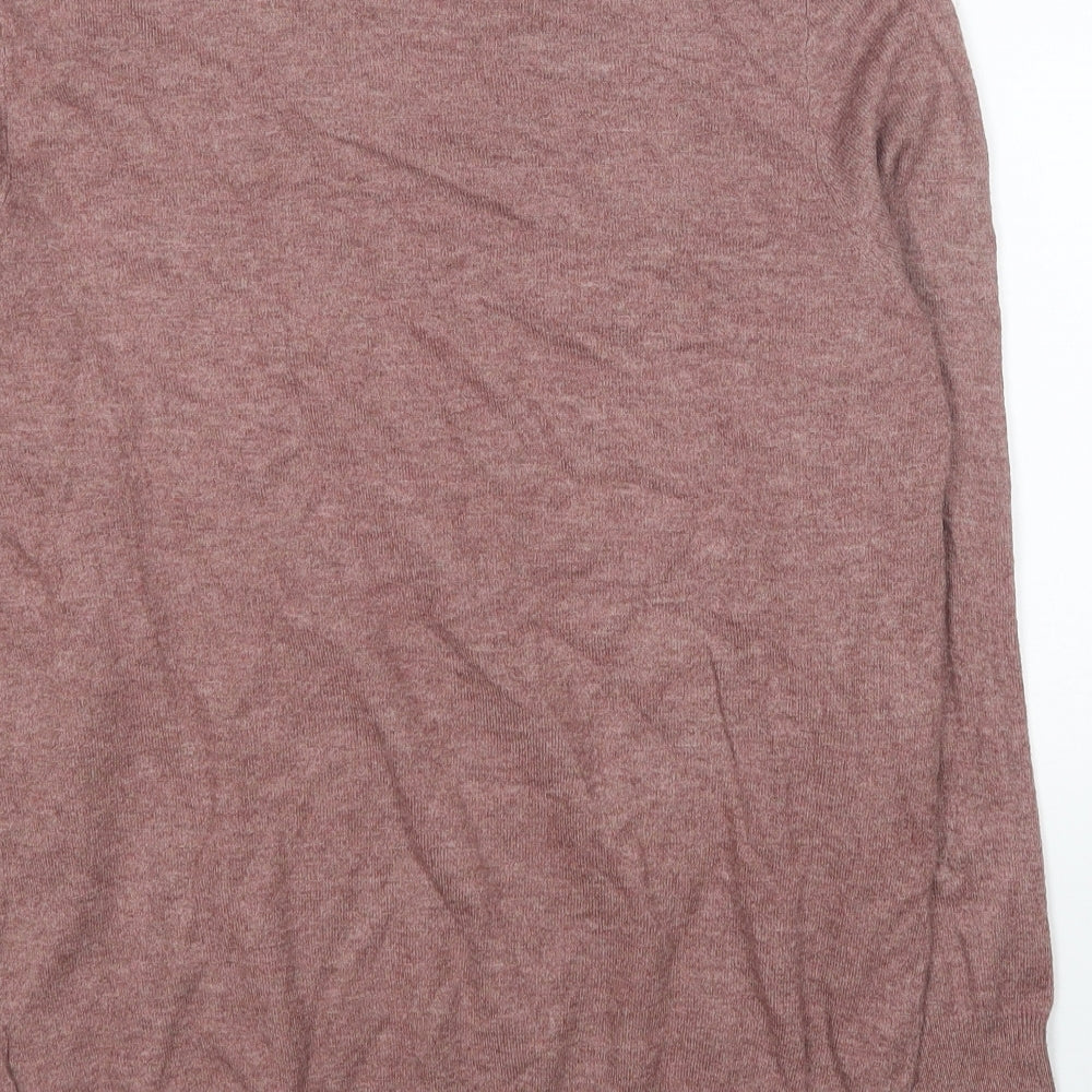 Primark Womens Red Round Neck Polyester Pullover Jumper Size 10