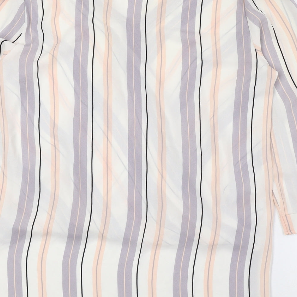 Womens UK Size 10 Atmosphere Multicoloured Basic Blouse