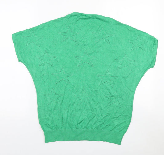 Womens UK Size 10 M&Co Green Pullover Jumper