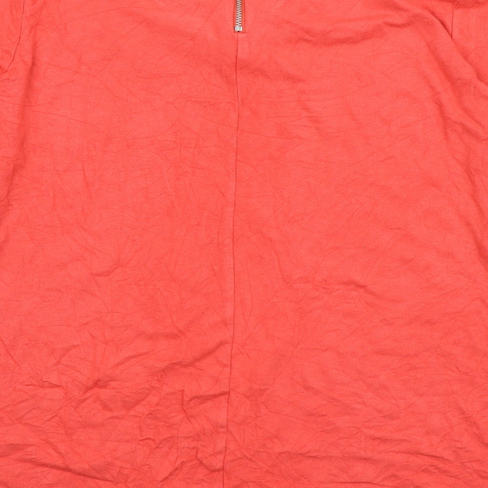 Womens UK Size 10 Marks and Spencer Orange Basic Blouse