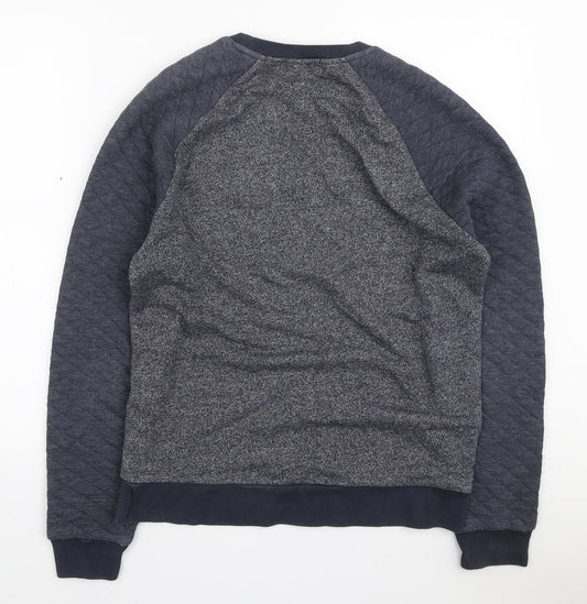 Topman Mens Blue Polyester Pullover Sweatshirt Size M