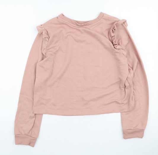 Womens UK Size 12 Disney Pink Pullover Sweatshirt