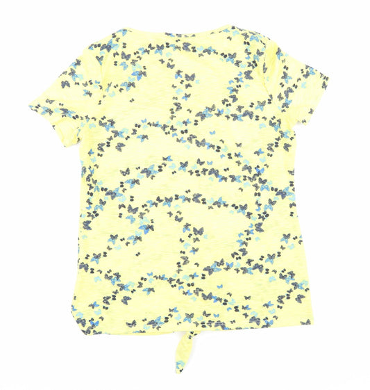Womens UK Size 8 Marks and Spencer Yellow Basic T-Shirt