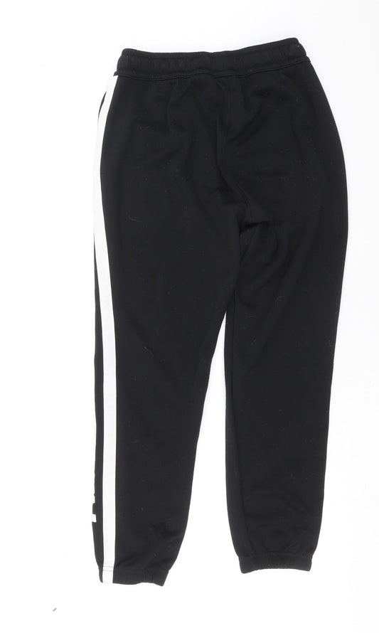 Nike Mens Black Polyester Jogger Trousers Size 26 in L24 in Regular Drawstring - Nike Air