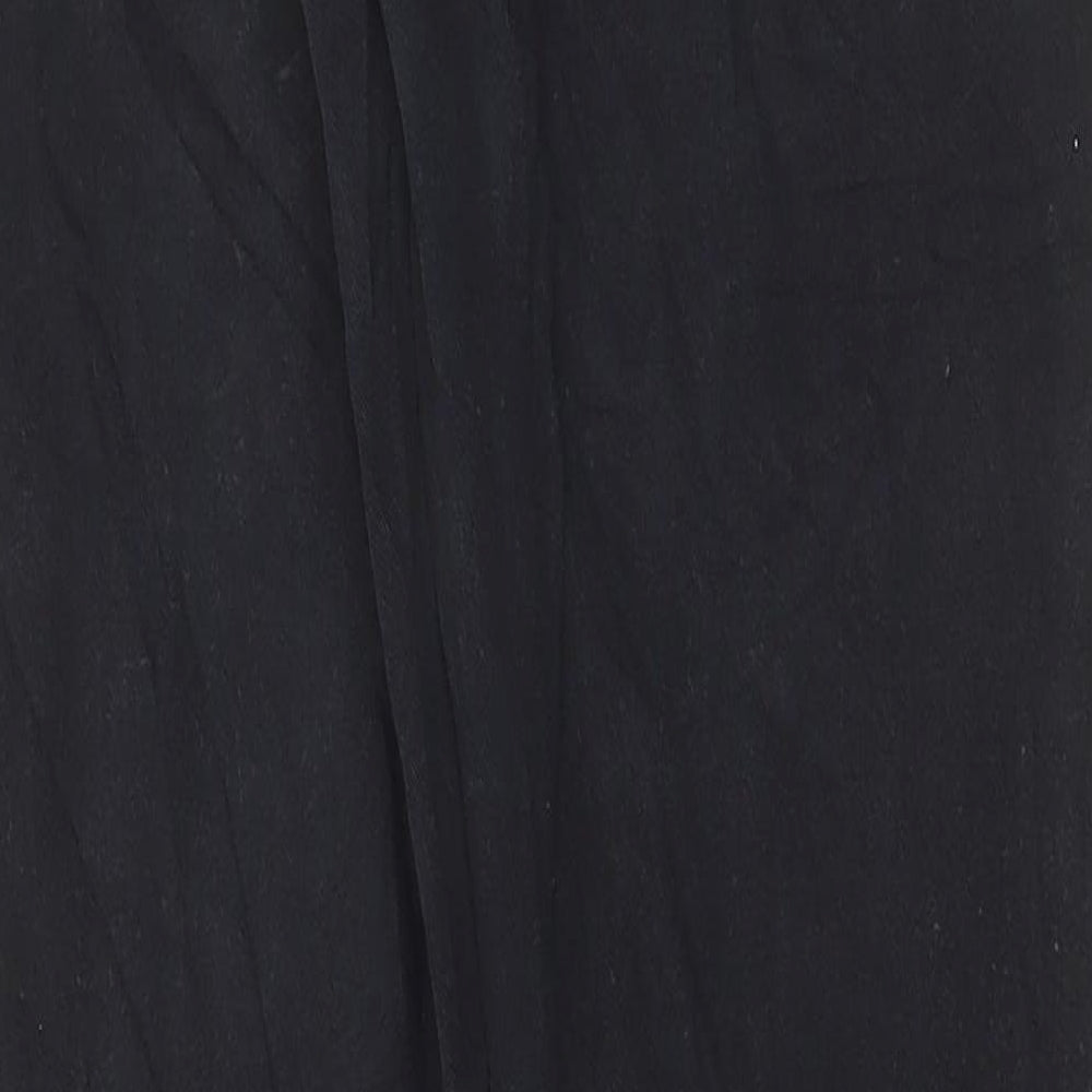 NEXT Womens Black Cotton Skinny Jeans Size 10 L28 in Regular Button