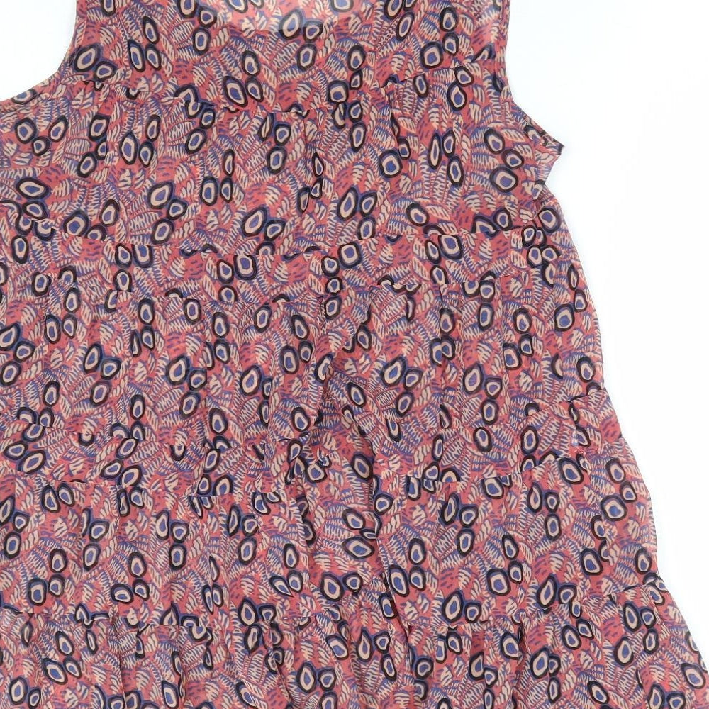 Womens UK Size 10 Topshop Pink Basic Tank