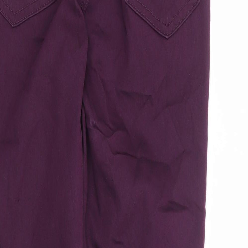 Womens UK Size 8 Marks and Spencer Regular Fit Jegging Purple Jeans