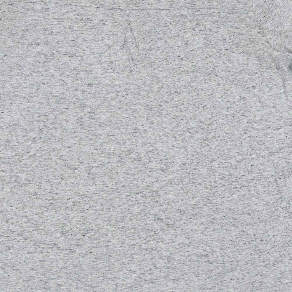 F&F Womens Grey Polyester Basic T-Shirt Size 14 Round Neck - Pocket