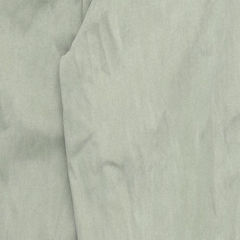 F&F Womens Green Cotton Skinny Jeans Size 12 L24 in Regular Zip