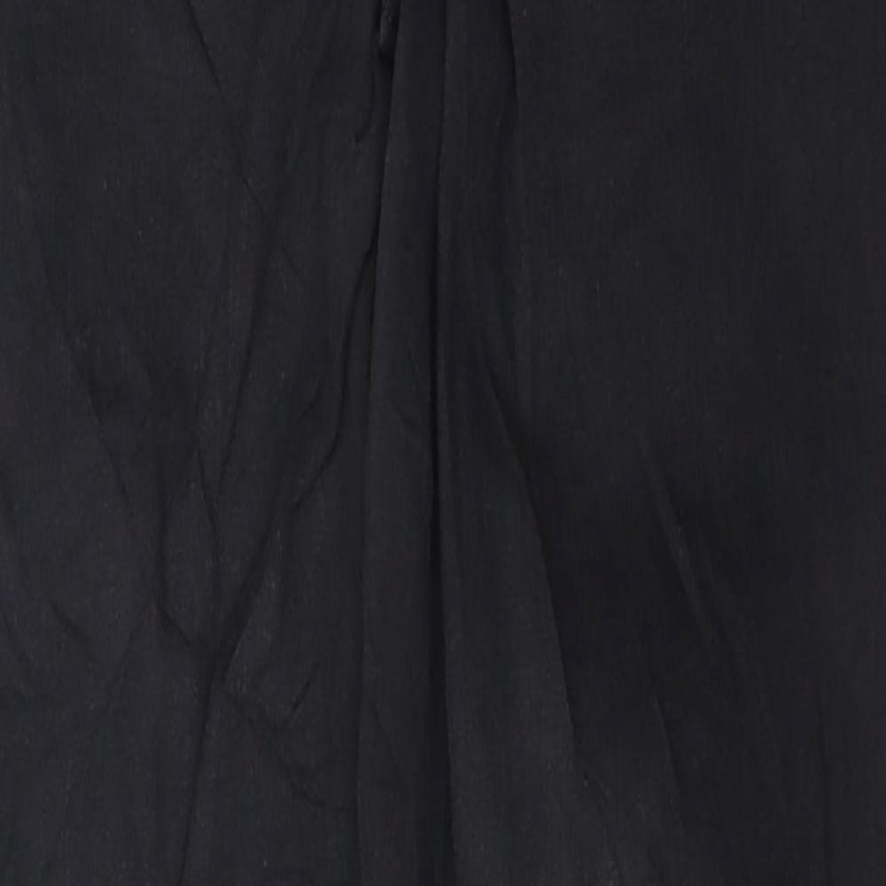 Topshop Womens Black 100% Cotton Skinny Jeans Size 32 L25 in Regular Zip