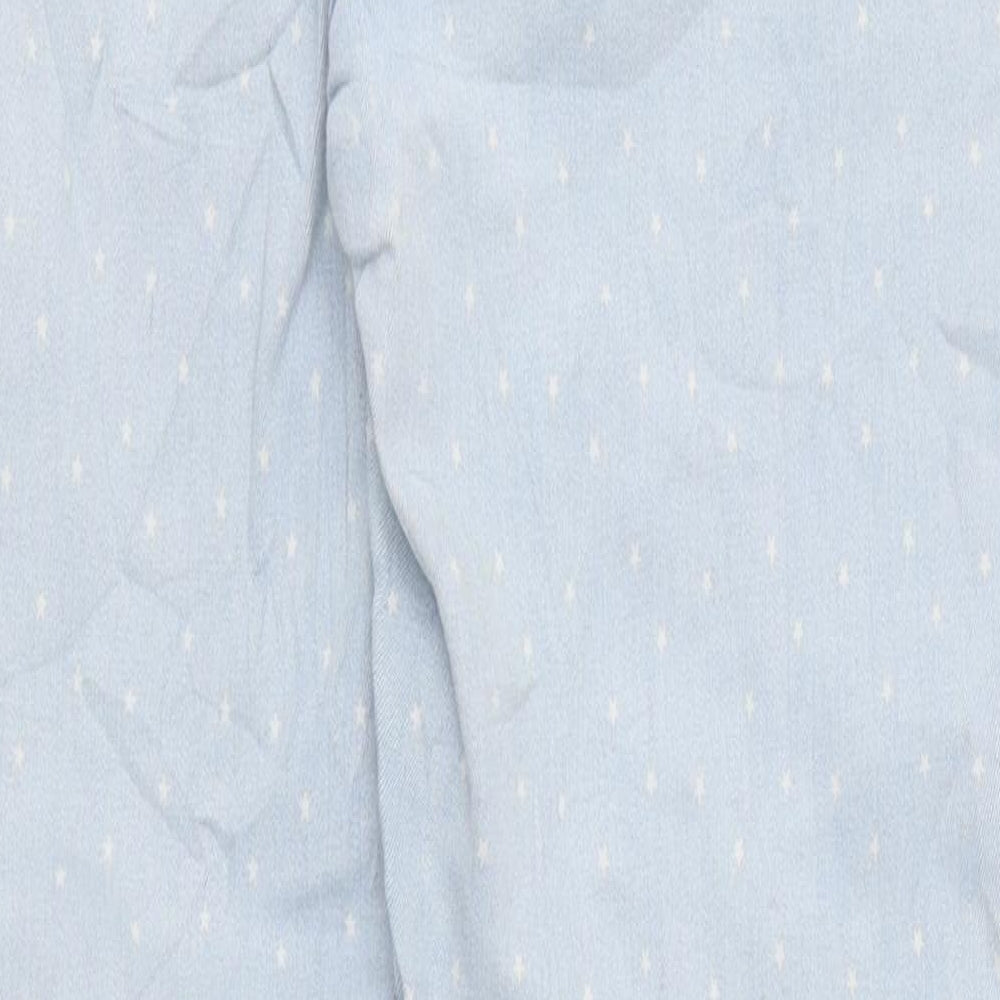 M&Co Womens Blue Geometric Acetate Skinny Jeans Size 12 L20 in Regular Zip