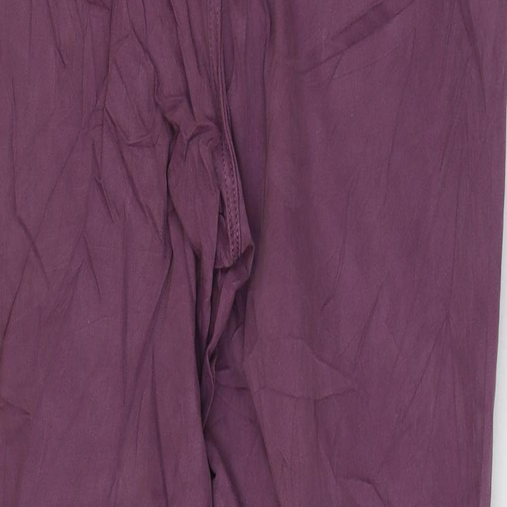 Denim & Co. Womens Purple Cotton Mom Jeans Size 12 L27 in Regular Zip