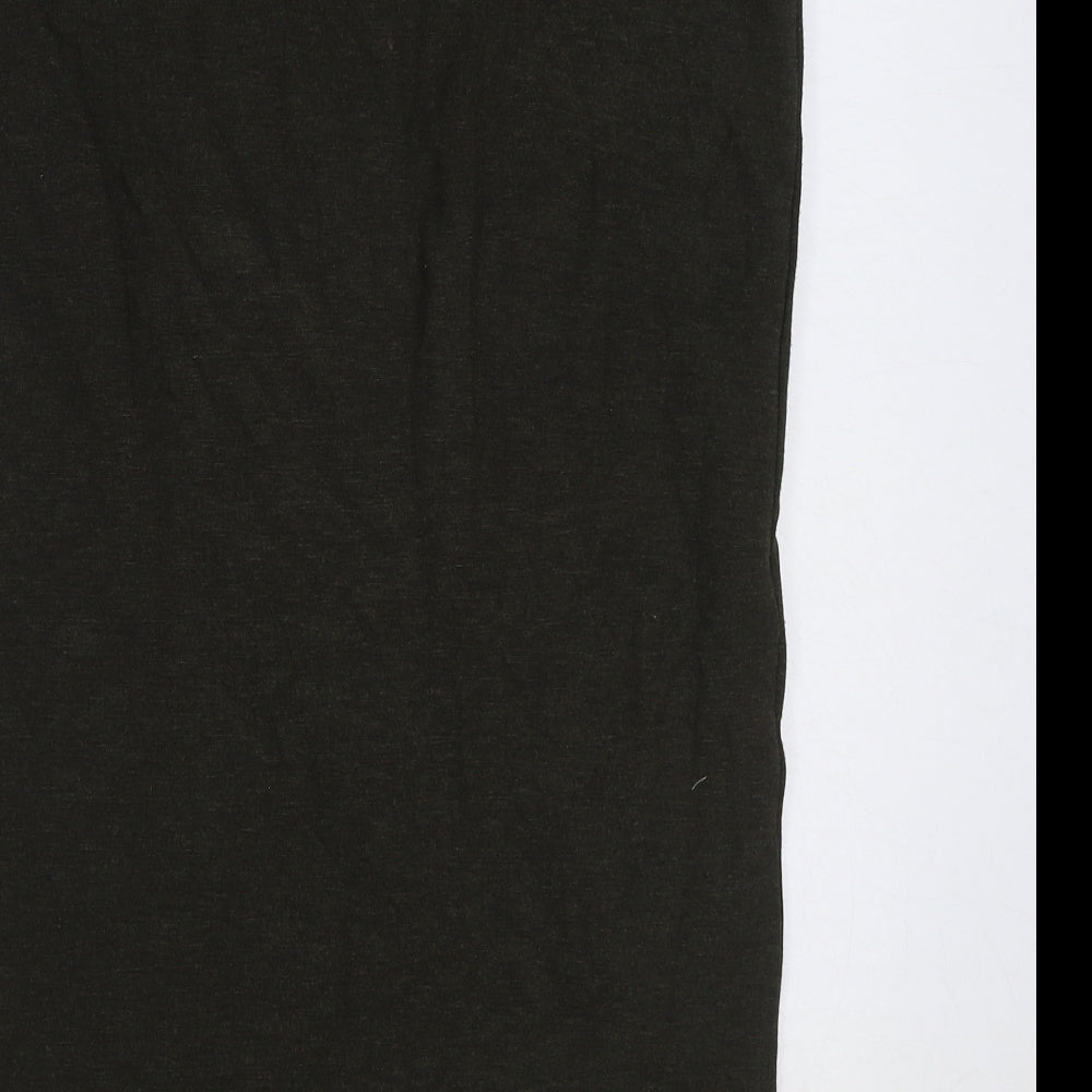 Marks and Spencer Womens Green Cotton Straight & Pencil Skirt Size 12