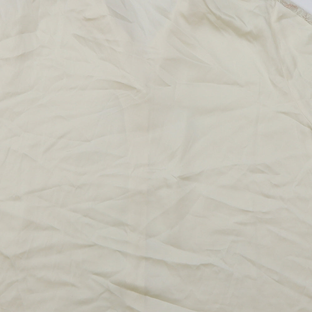 Womens UK Size 20 Marks and Spencer Ivory Basic Button-Up