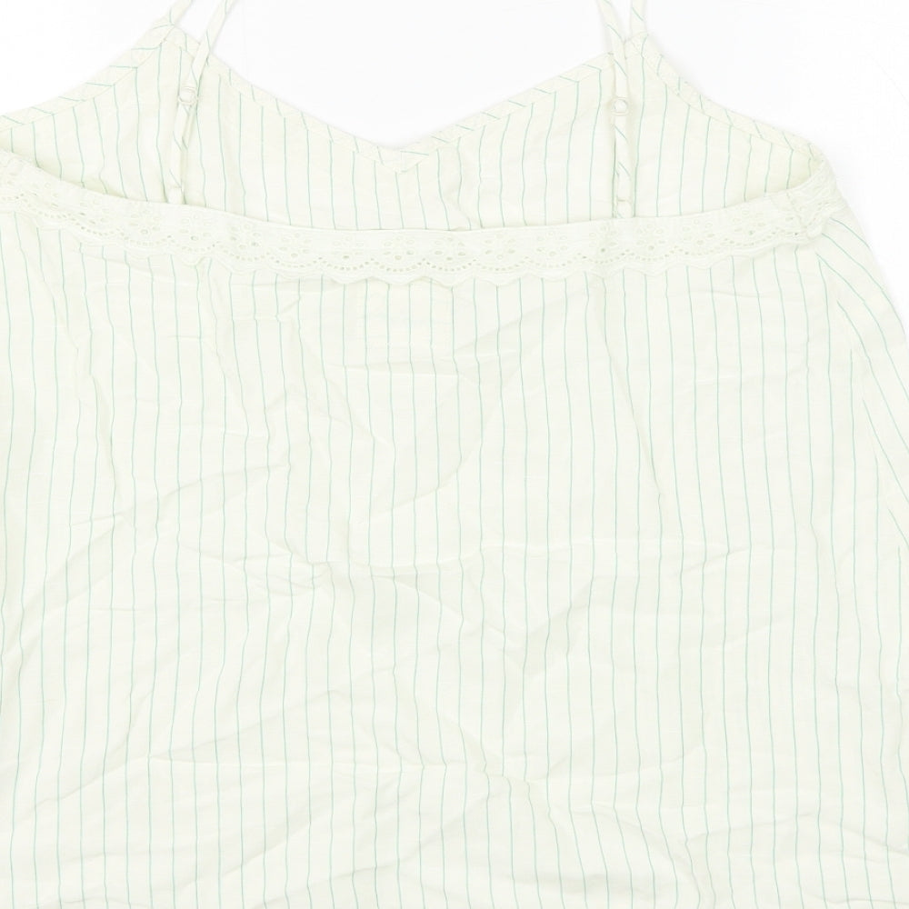 Womens UK Size 10 Marks and Spencer White Camisole Tank