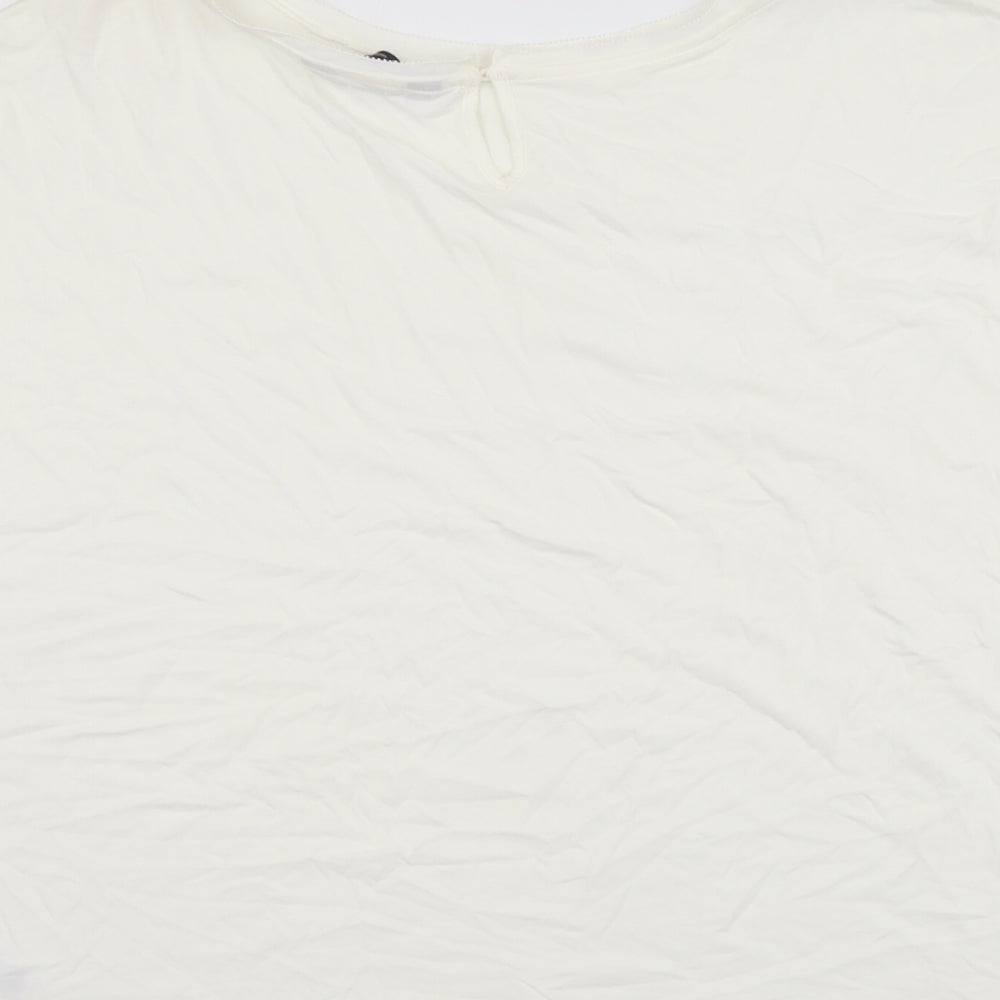 Womens UK Size 22 Marks and Spencer Ivory Basic Blouse