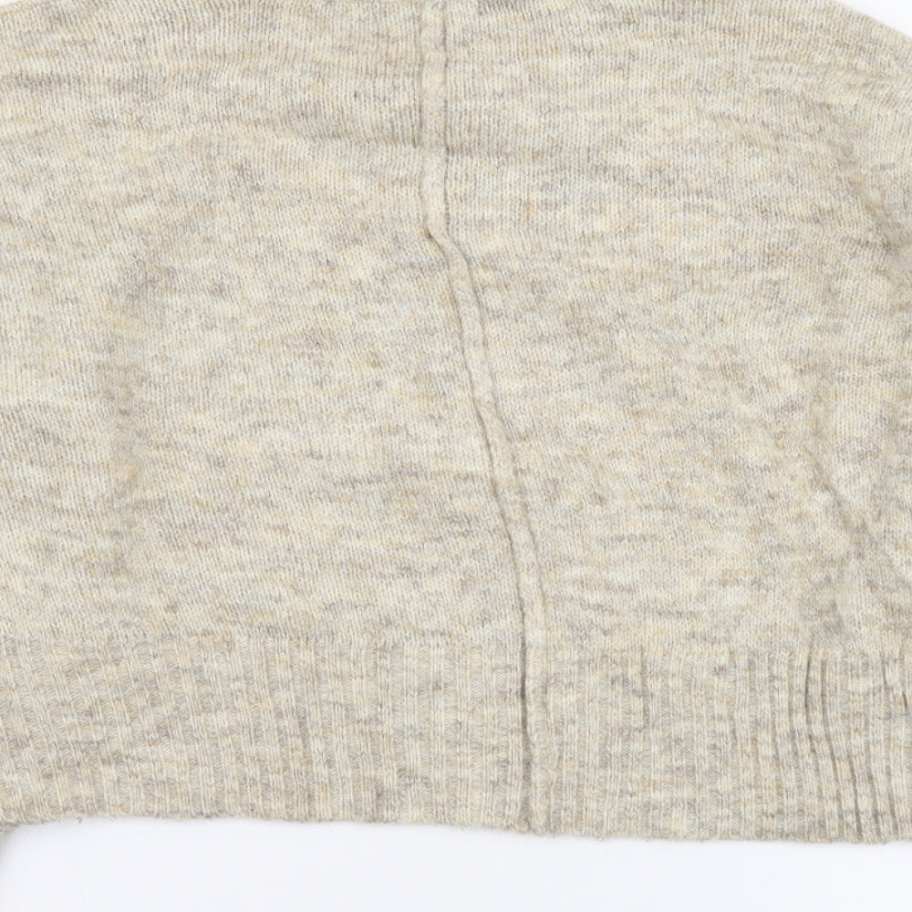 Womens UK Size M New Look Beige Pullover Jumper