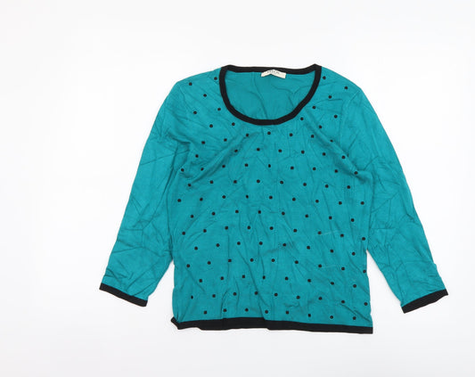 Womens UK Size S Precis Green Pullover Jumper