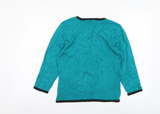 Womens UK Size S Precis Green Pullover Jumper