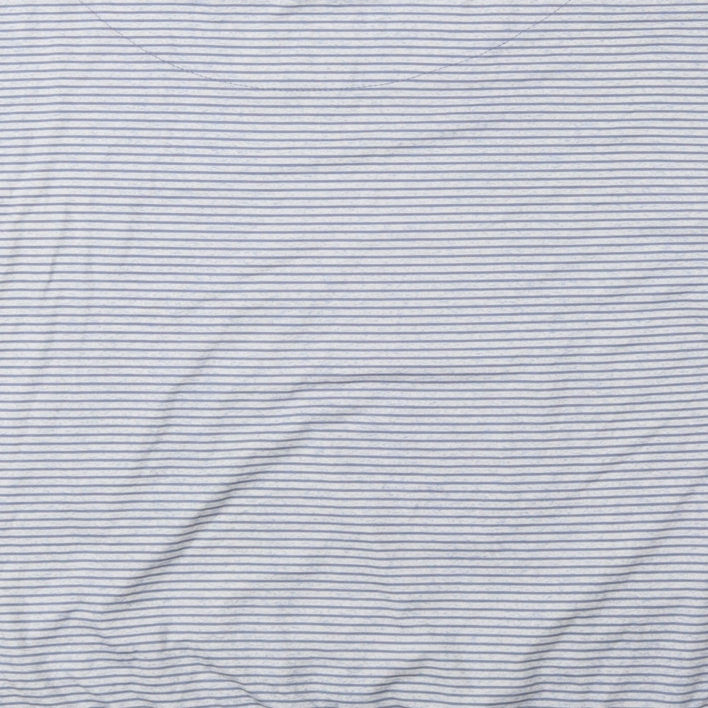 Primark Womens Blue Round Neck Striped Polyester Pullover Jumper Size XS