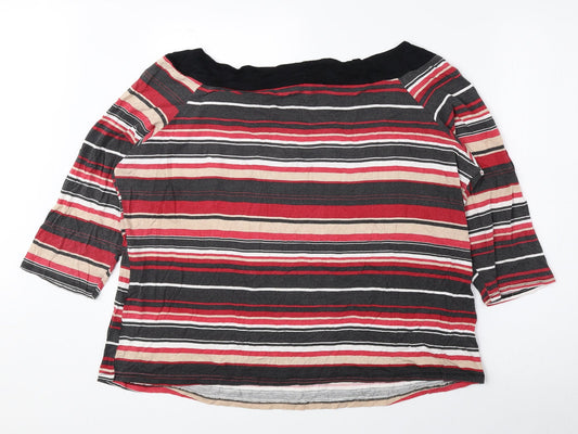 Womens UK Size 22 BHS Multicoloured Basic Blouse