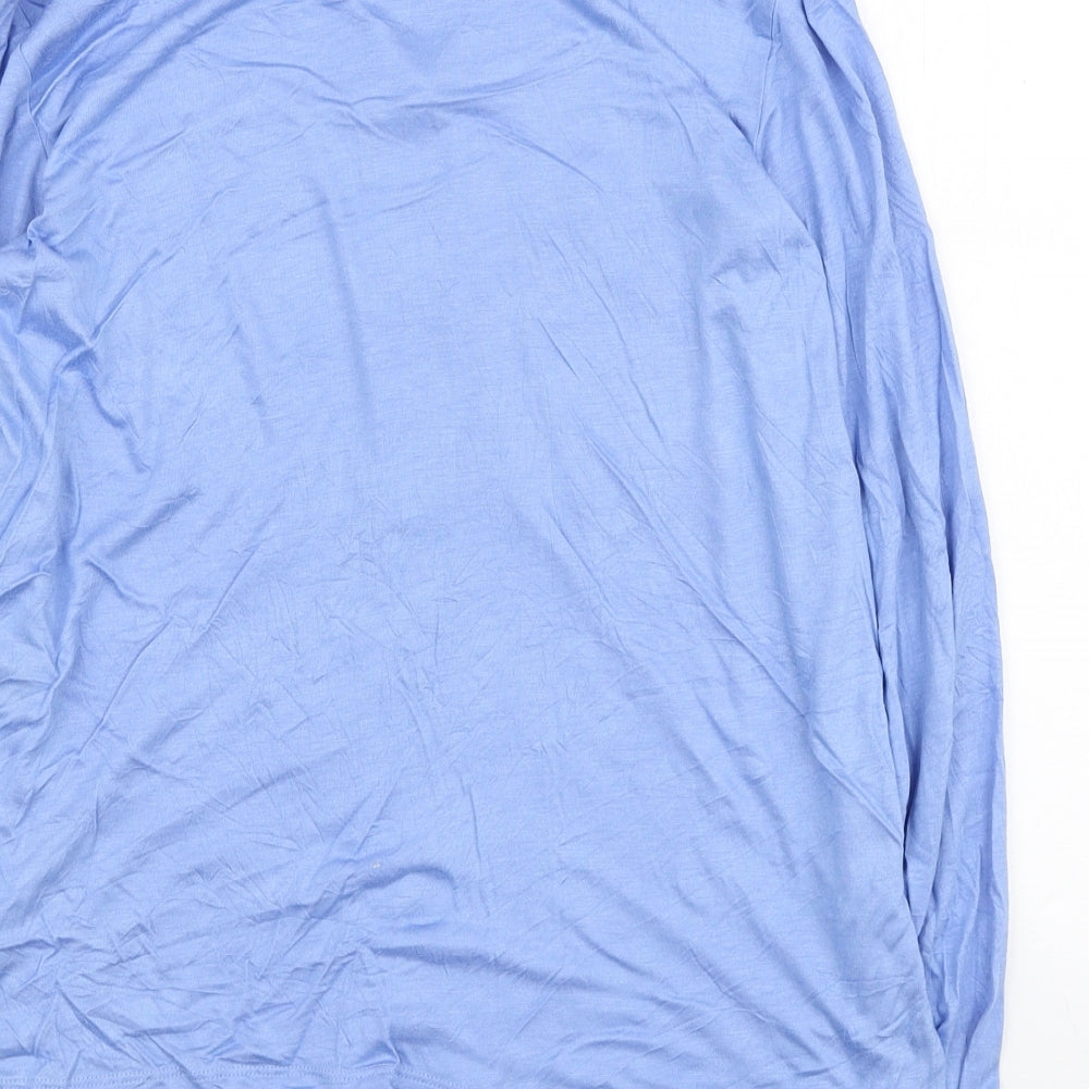 Womens UK Size 8 Marks and Spencer Blue Basic Button-Up