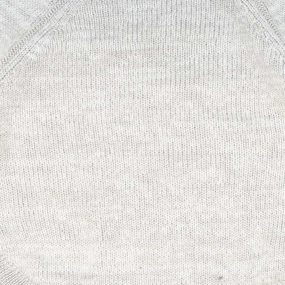 Autograph Womens Grey Round Neck Polyester Pullover Jumper Size 14