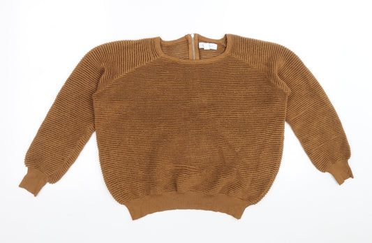 Womens UK Size S Blue Vanilla Brown Pullover Jumper