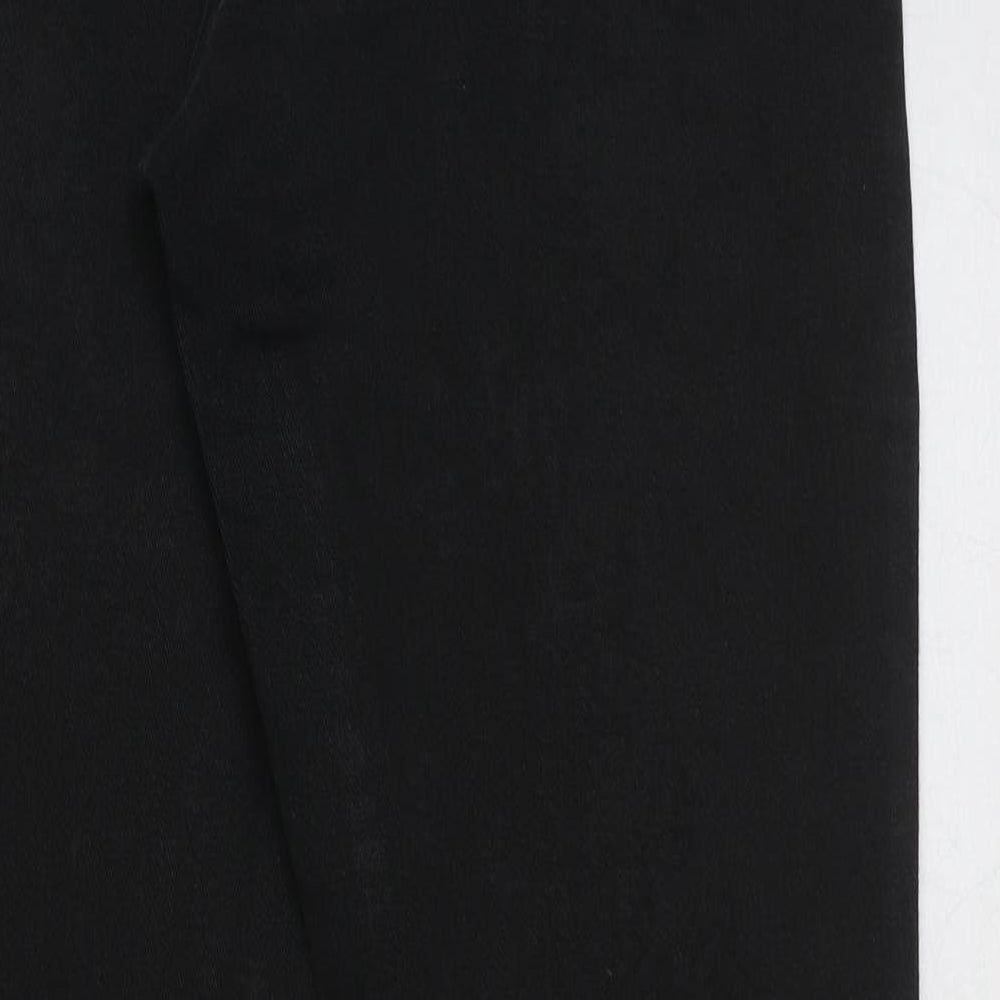 Womens UK Size 32 in Preworn Regular Fit Bootcut Black Jeans