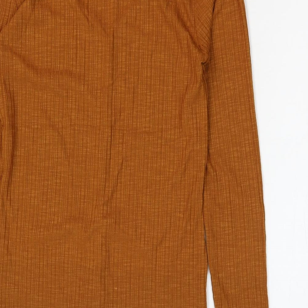 Womens UK Size 8 PEP&Co Brown Basic Blouse