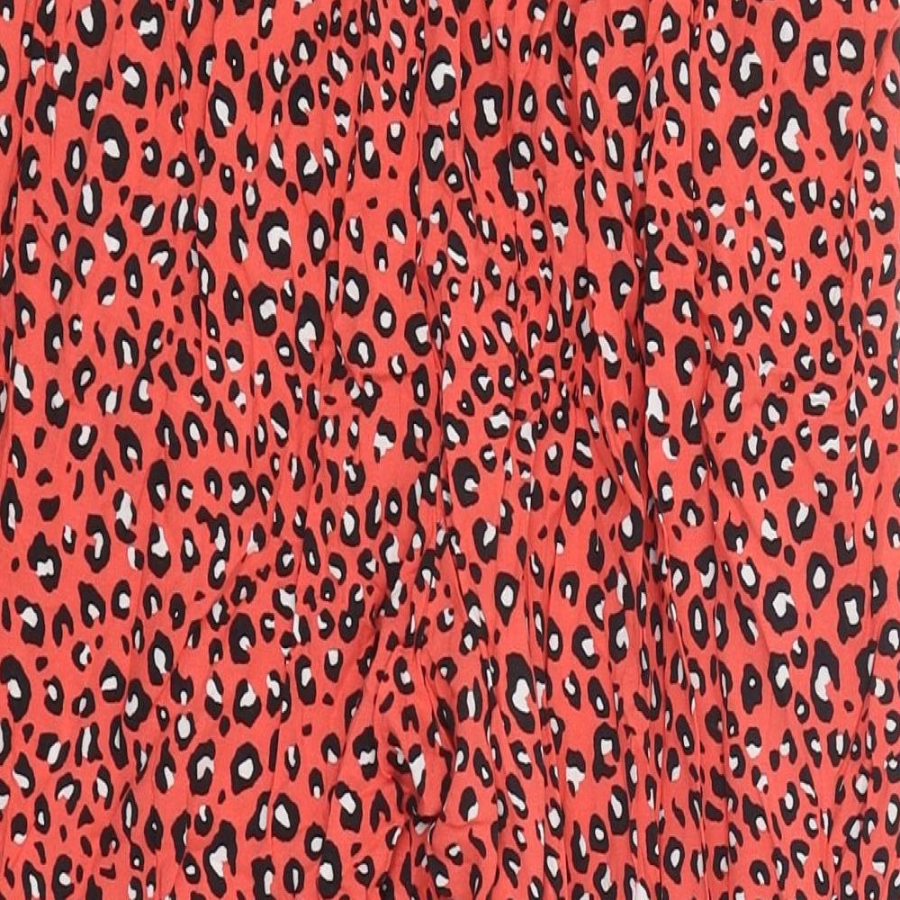 Womens UK Size 8 Marks and Spencer Regular Fit Red Trousers