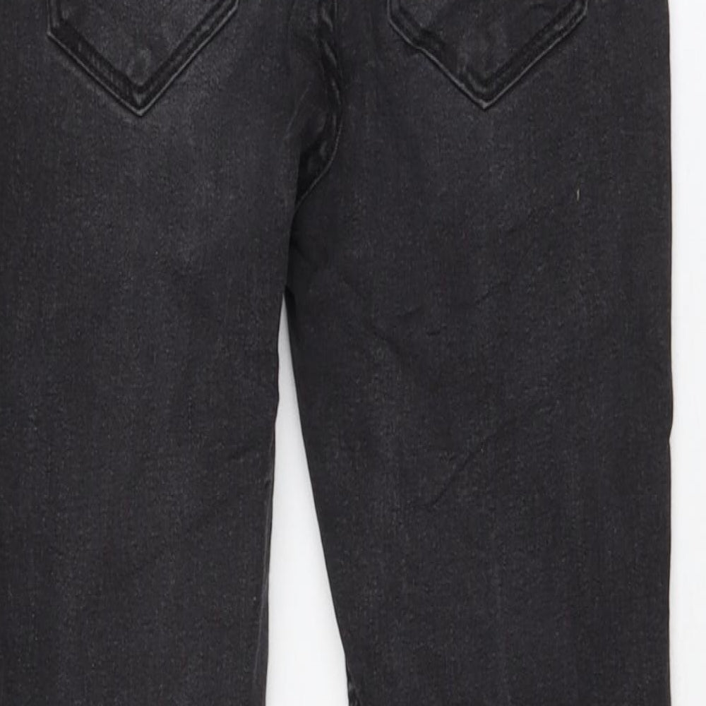 New Look Womens Black Cotton Skinny Jeans Size 8 L26 in Regular Zip