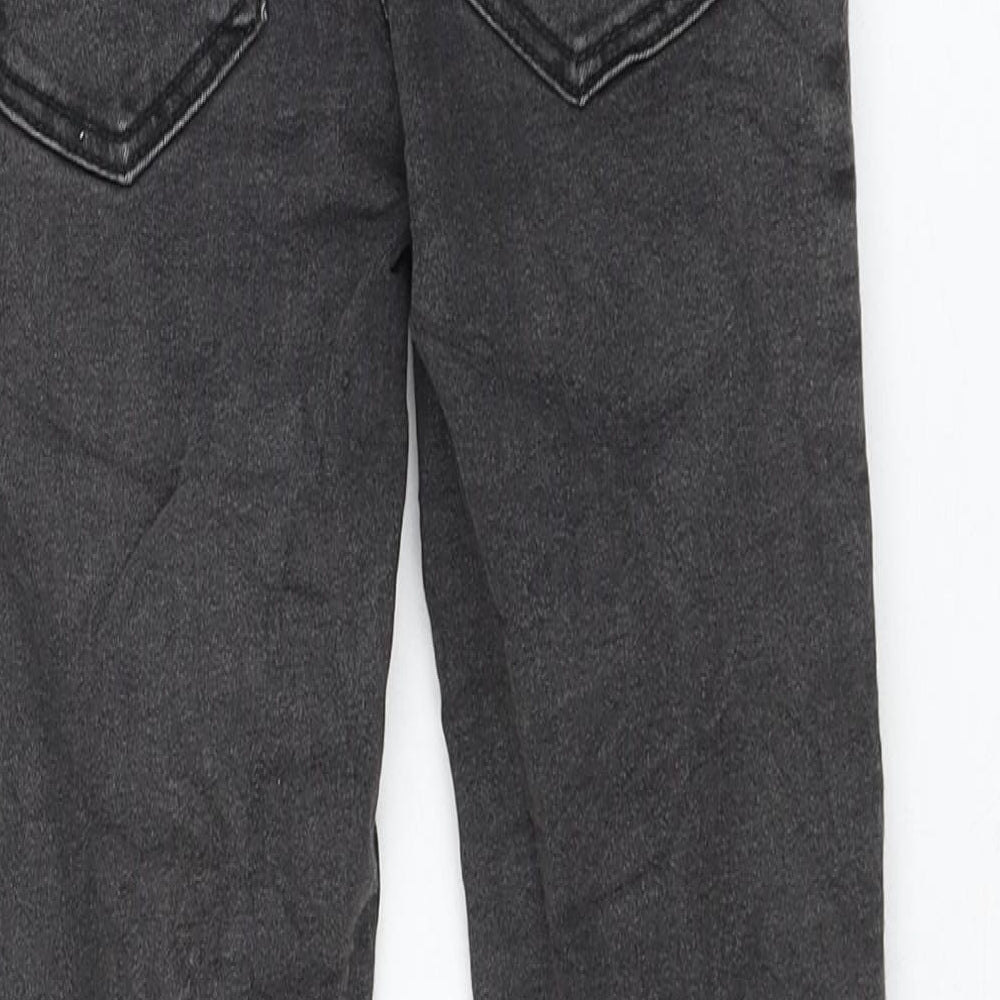 TU Girls Black Cotton Skinny Jeans Size 9 Months Regular Zip