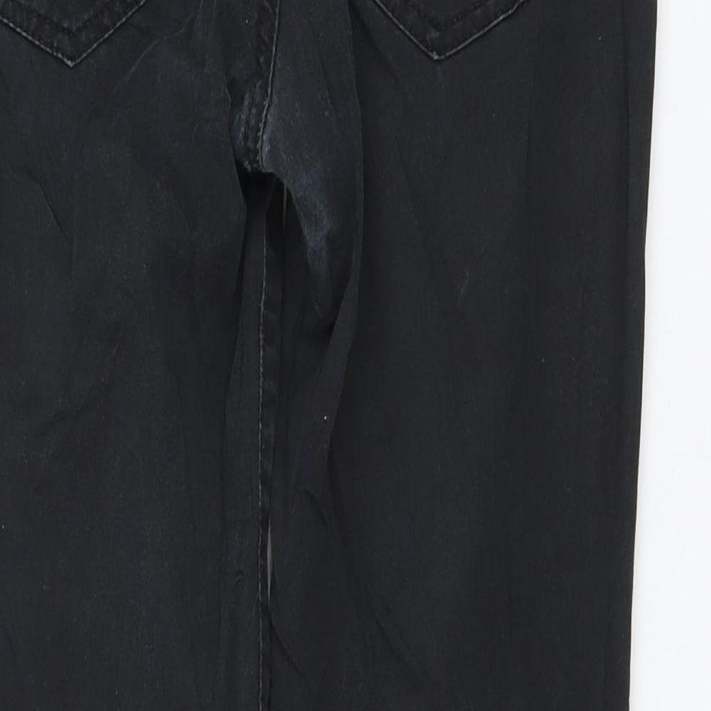 Mango Womens Black Polyester Skinny Jeans Size 8 L26 in Regular Zip