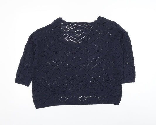 Womens UK Size 10 NEXT Blue Pullover Jumper