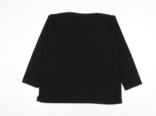 Womens UK Size 18 EWM Black Pullover Jumper