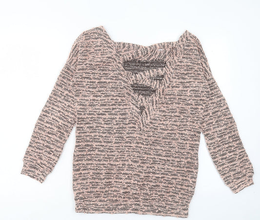 Womens UK Size 10 Miss Selfridge Pink Pullover Jumper