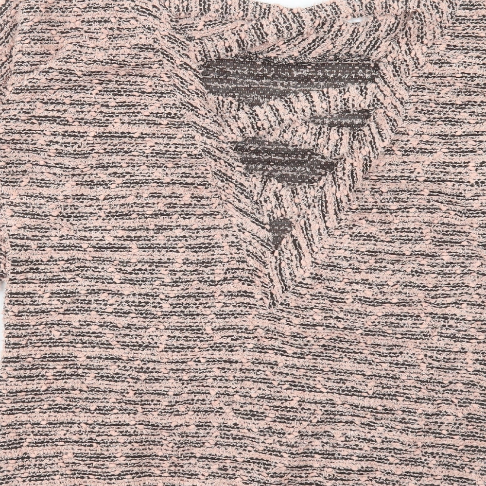 Womens UK Size 10 Miss Selfridge Pink Pullover Jumper