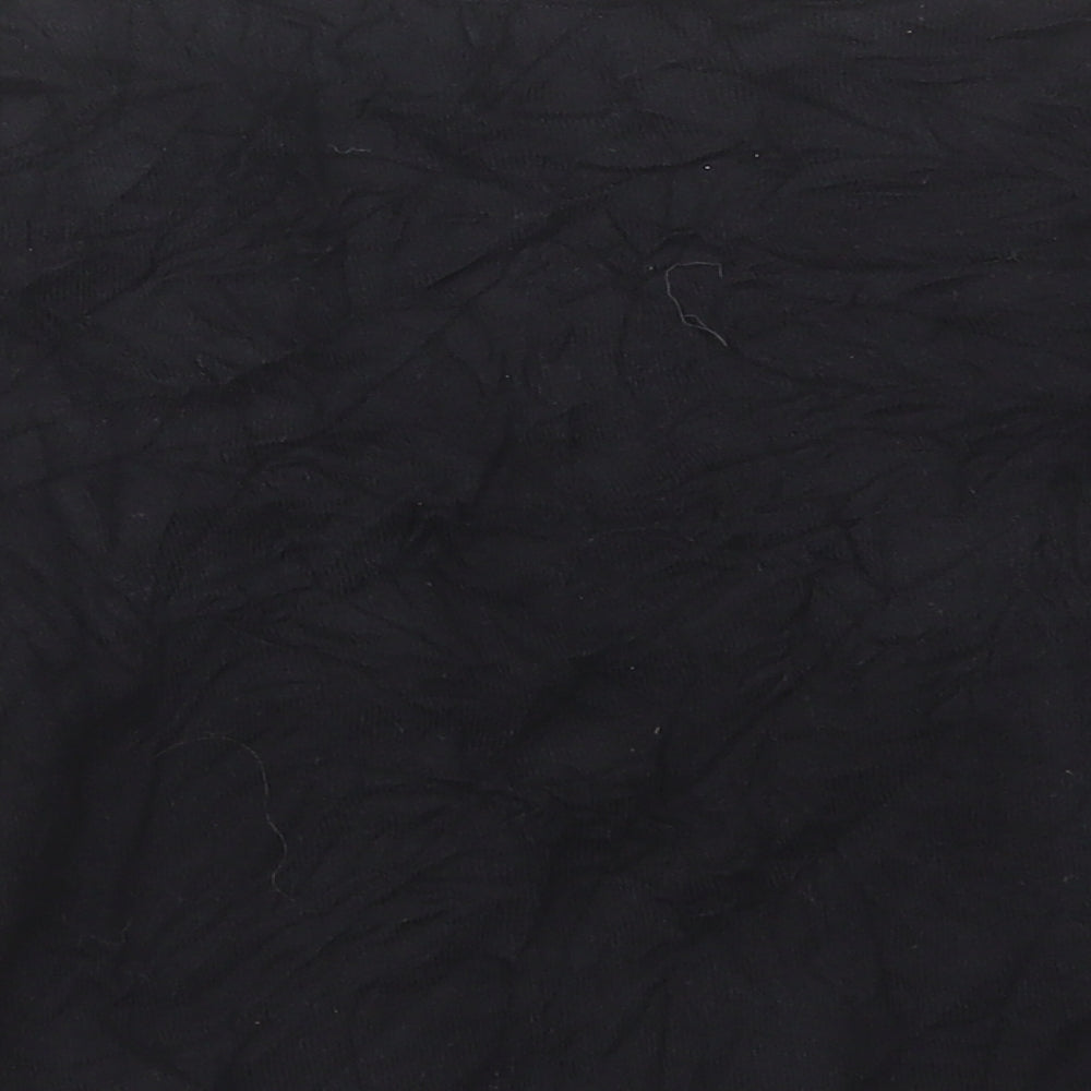 George Womens Black V-Neck Cotton Cardigan Jumper Size 12