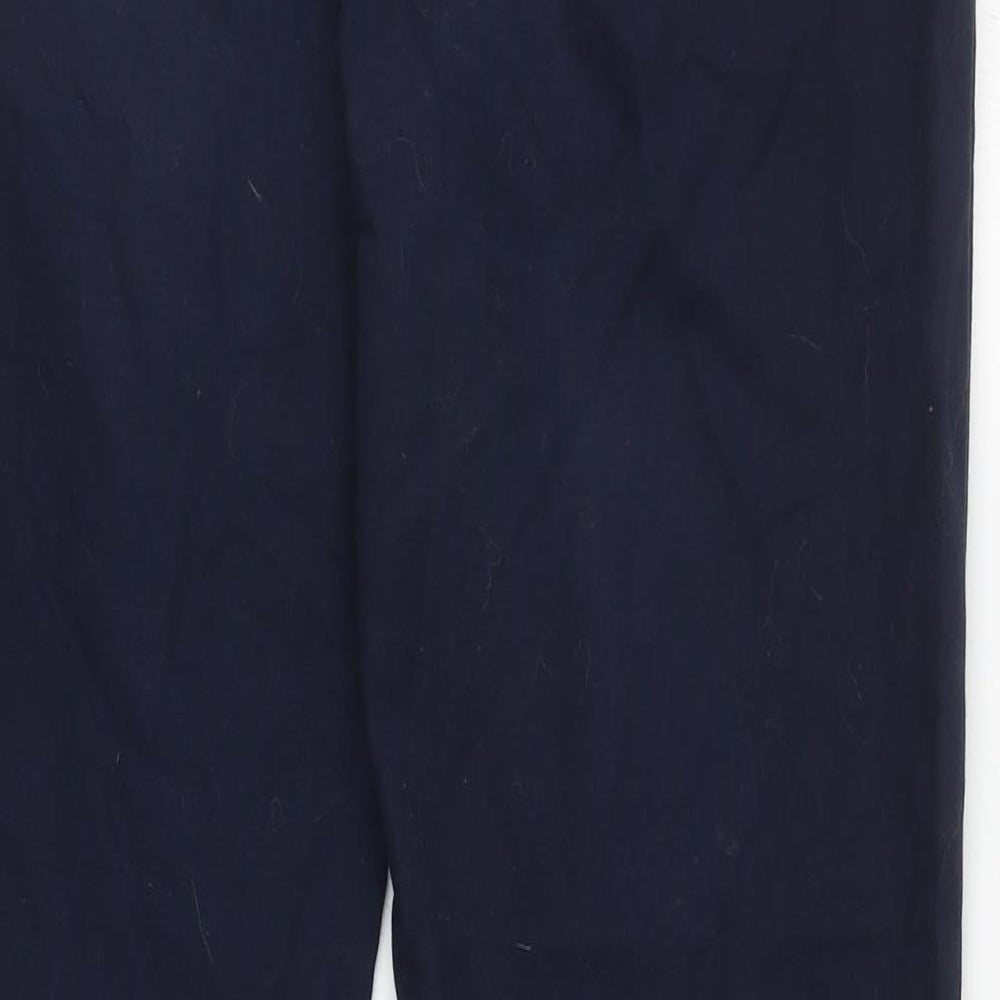 Womens UK Size 10 Warehouse Regular Fit Capri Blue Trousers