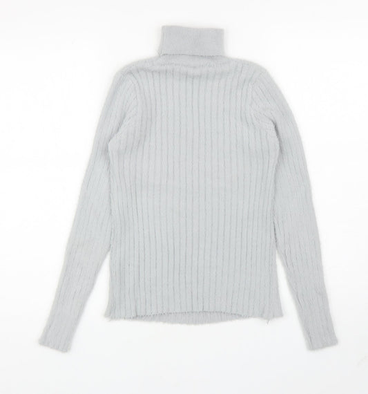 Womens UK Size M QED London Grey Pullover Jumper