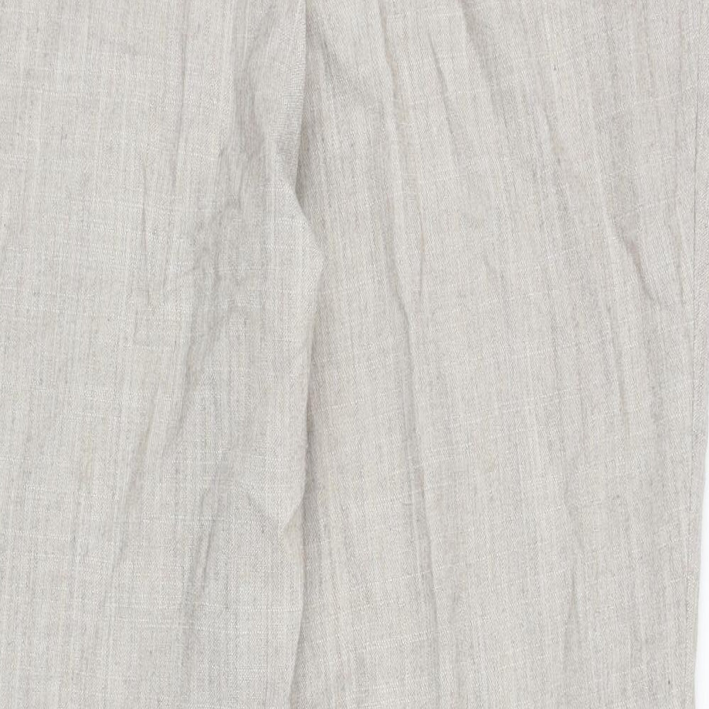 Womens UK Size 18 Damart Regular Fit Carrot Beige Trousers