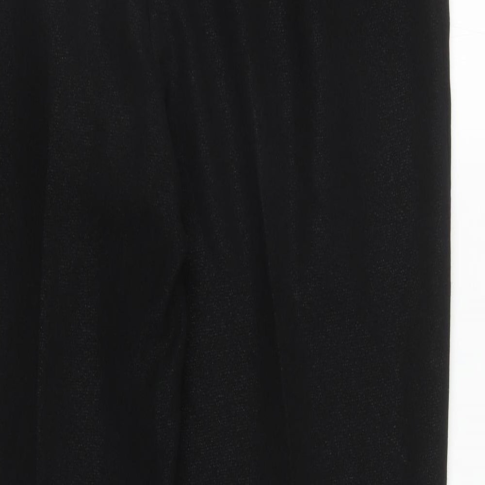 Kaleidoscope Womens Black Polyester Carrot Trousers Size 16 L28 in Regular Zip