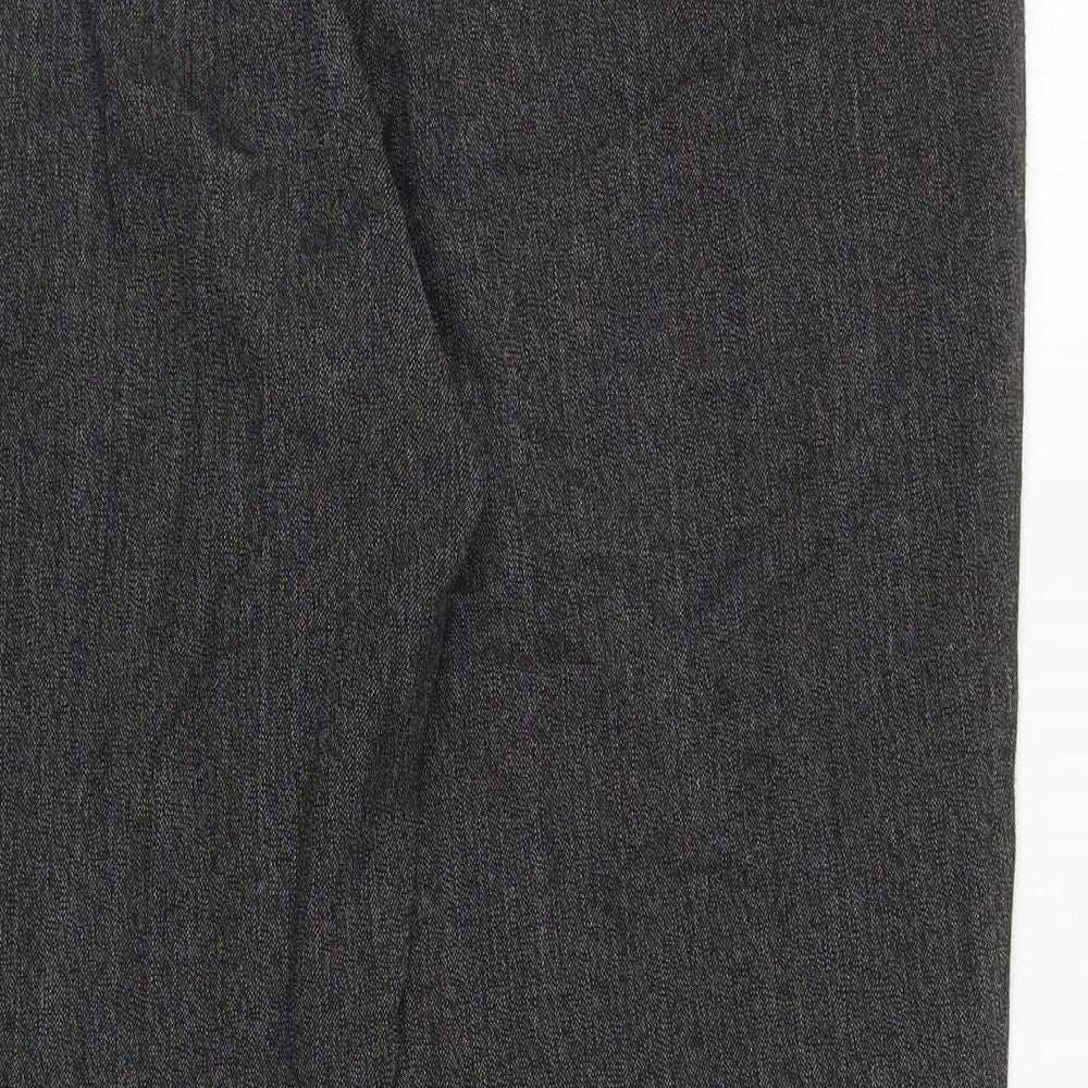 Womens UK Size 14 Marks and Spencer Regular Fit Carrot Grey Trousers