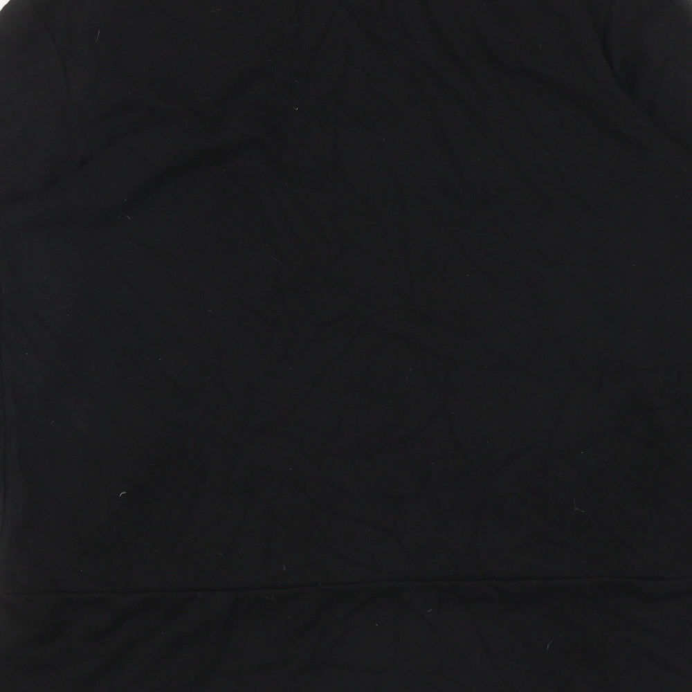 Womens UK Size 10 Dorothy Perkins Black Wrap Jumper