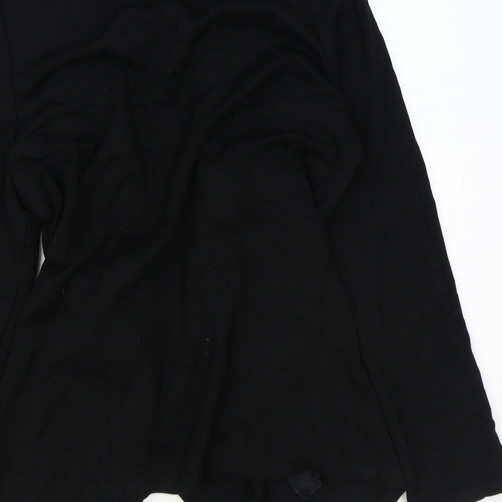 Wallis Womens Black V-Neck Viscose Cardigan Jumper Size S