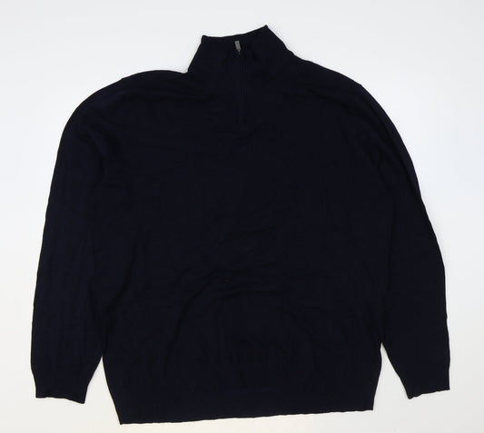 Womens UK Size 2XL Very Blue Pullover Jumper