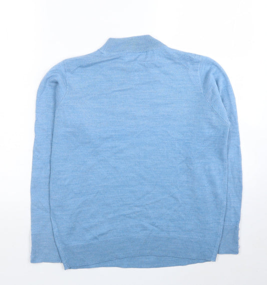 Womens UK Size S EWM Blue Pullover Jumper