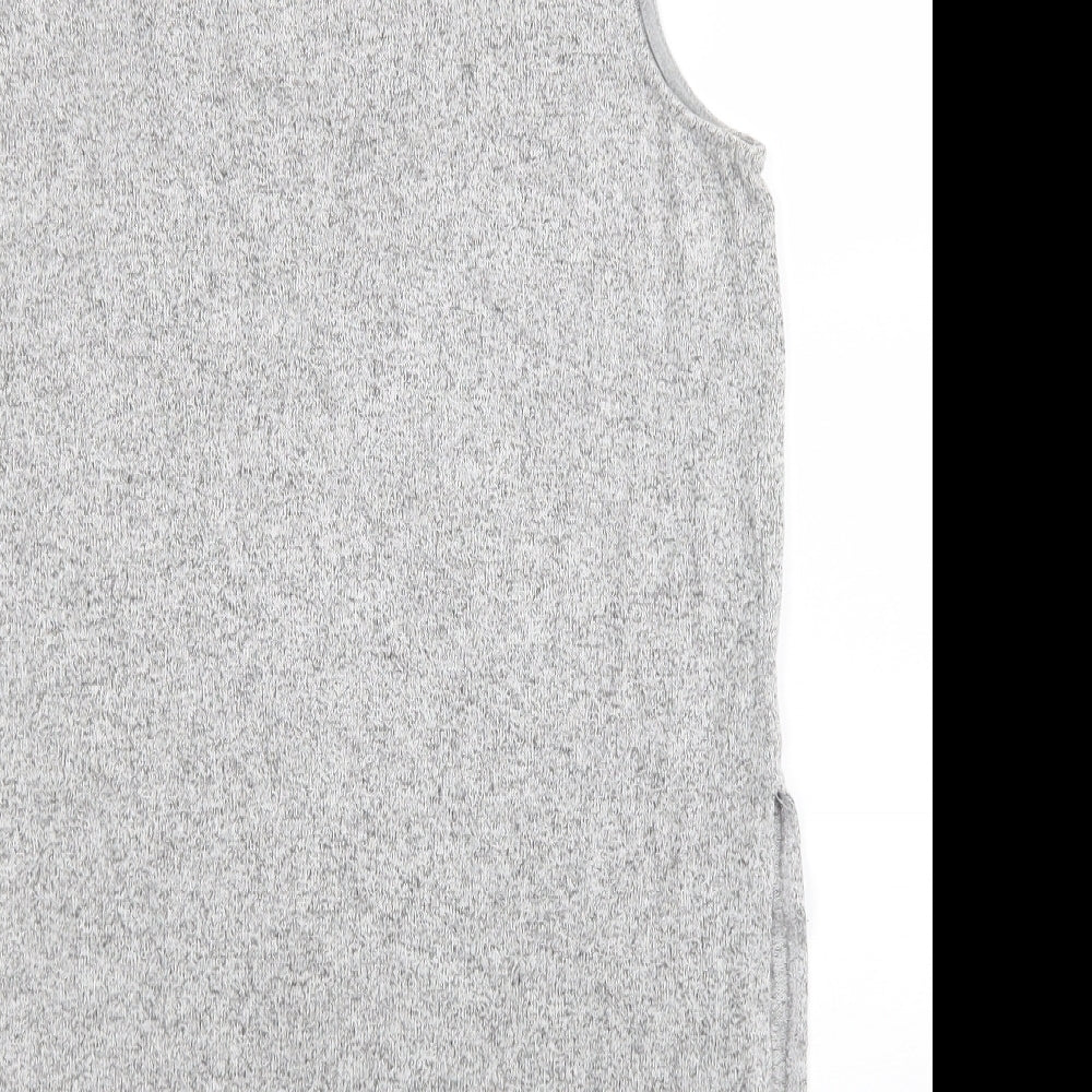 Womens UK Size 8 River Island Grey Tunic Jumper