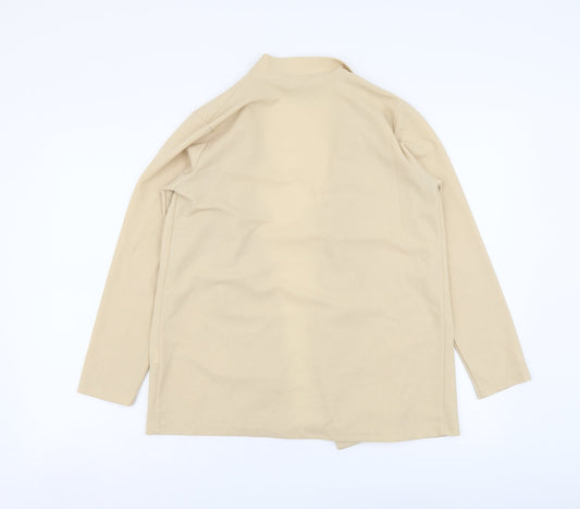 Boohoo Womens Beige Jacket Blazer Size 8 Hook & Loop